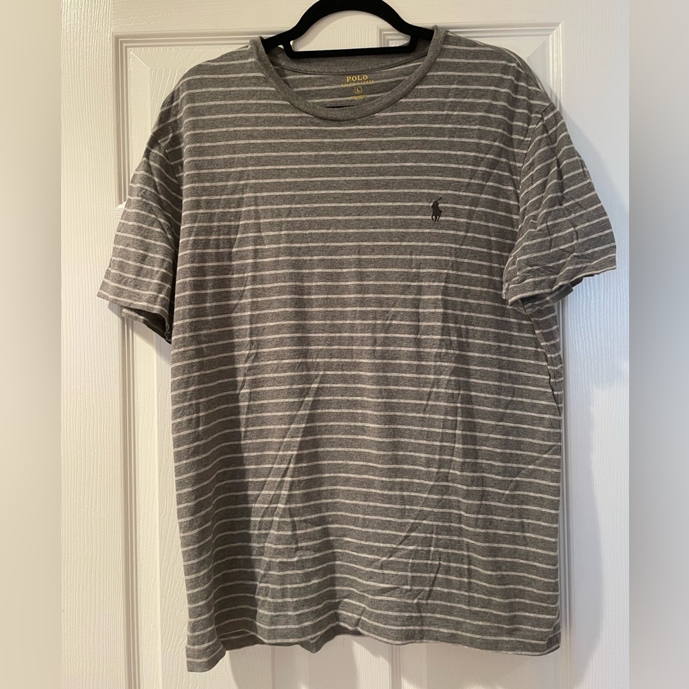 Polo by Ralph Lauren Charcoal Striped Tee